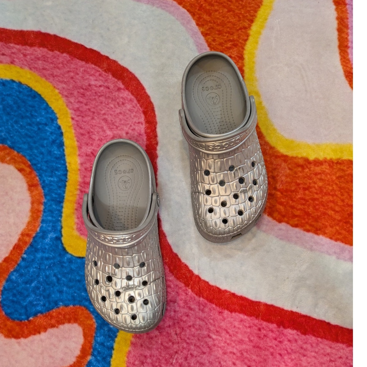 Crocs UnisexAdult Crocs Silver Metallic Size W10 M8